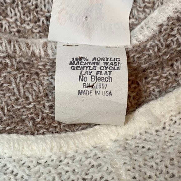 Centennial Knits Ltd vintage 80s Chevron short sleeve dolman sweater ***medium - Picture 10 of 10